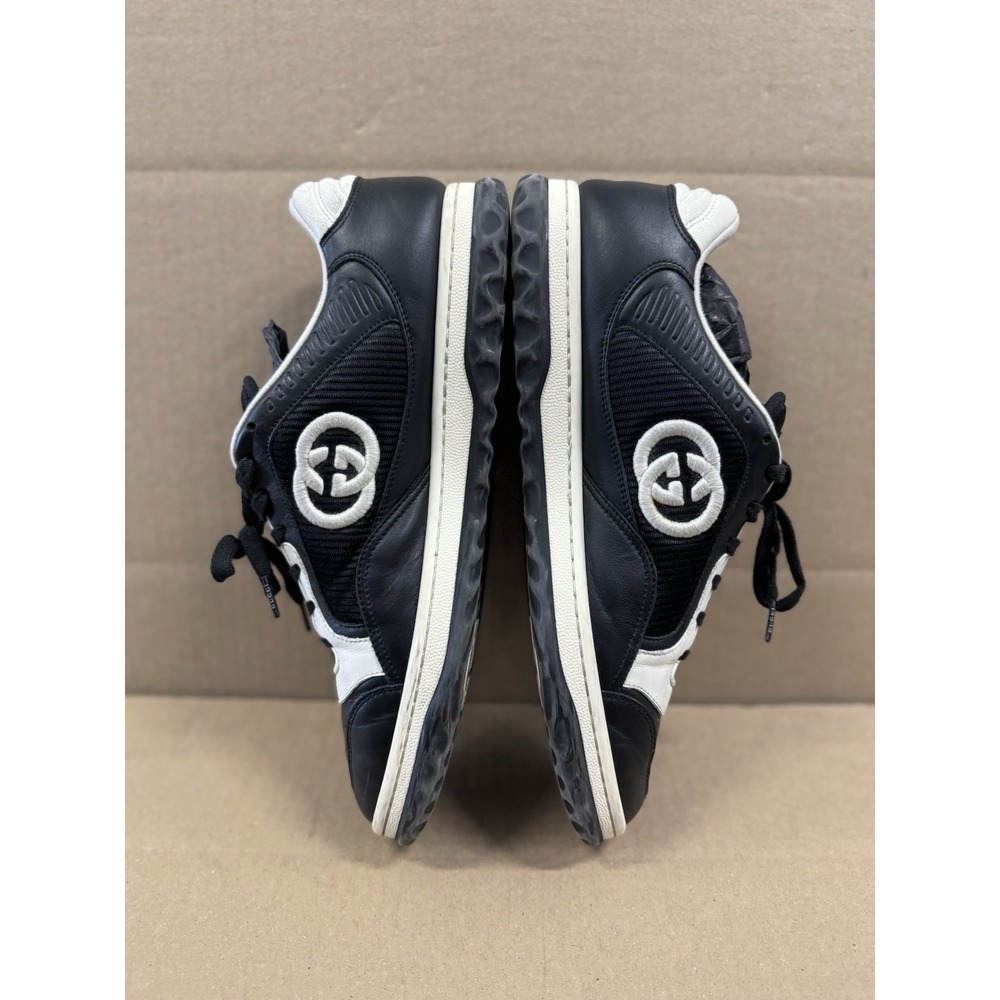 Size 11 - Gucci MAC80 Sneaker Off White Black Low Top - Picture 7 of 10